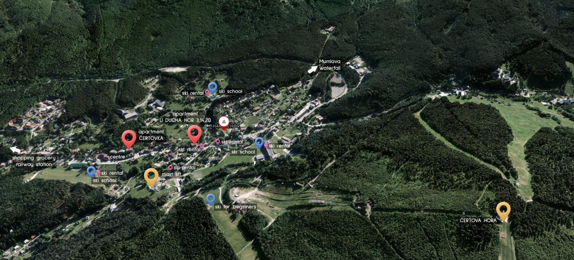Enjoyharrachov Atraktivni Klidne 3 V Centru Harrachova S Parkovanim, Velkou Terasou, Wifi-wlan, Sat Zdarma, Moznosti Dobijeni Auta, Vyhledem Do Zahrady A Na Romanticky Kostelik Apartment Harrachov